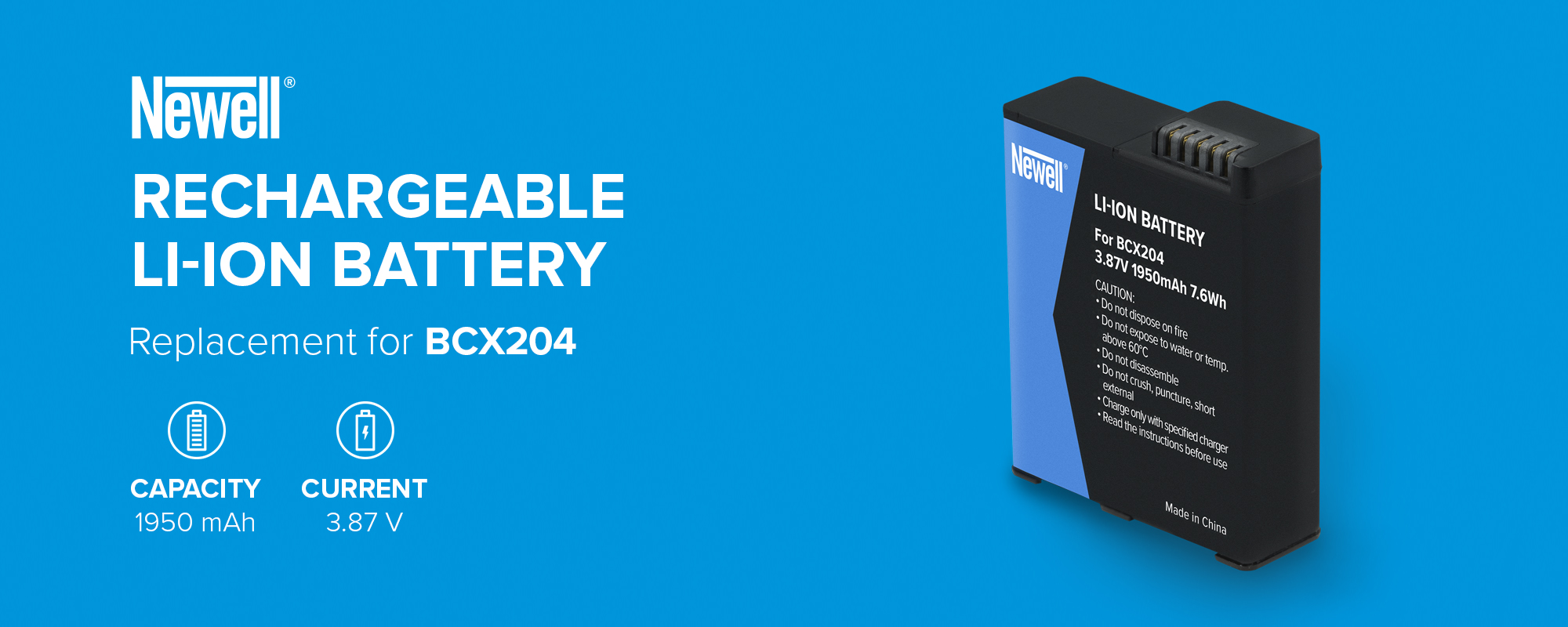 Akumulator Newell zamiennik BCX204 do DJI Osmo Action 3 _ 4 _ 5 Pro